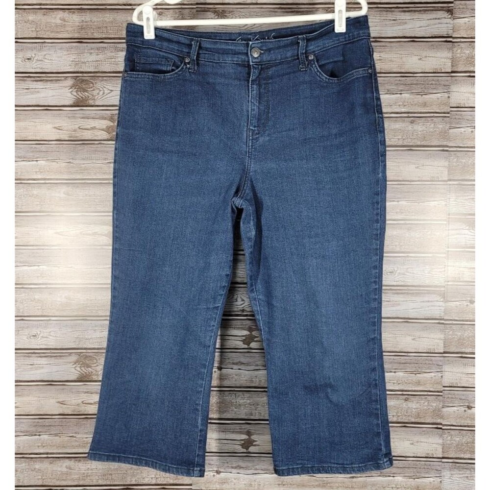 Gloria Vanderbilt Womens Capri Jeans Denim All Around Slimming Effect Size 12